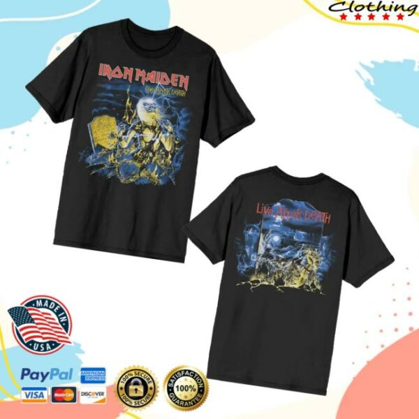 Iron Maiden Merch Store Live After Death 40Th Anniversary Tee
