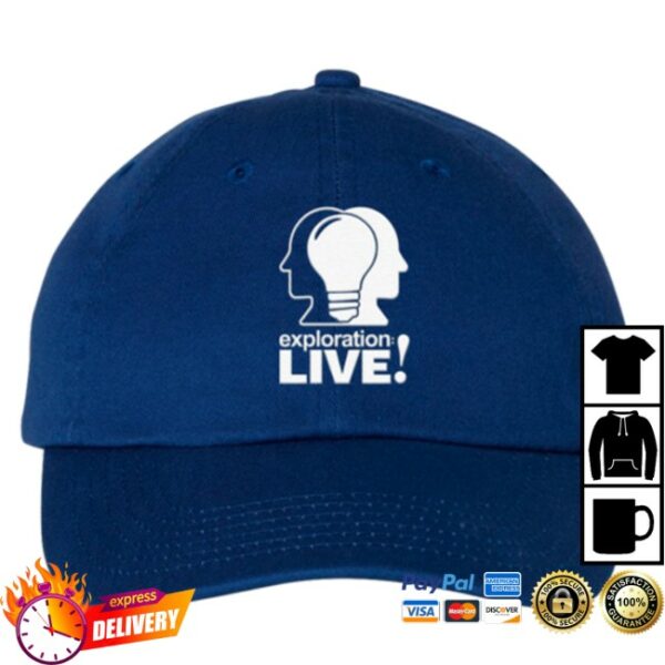 Explorationlive Store Merch Logo Blue Hat