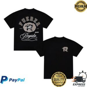 Fuerza Regida Merch Store College Black Ss Tee