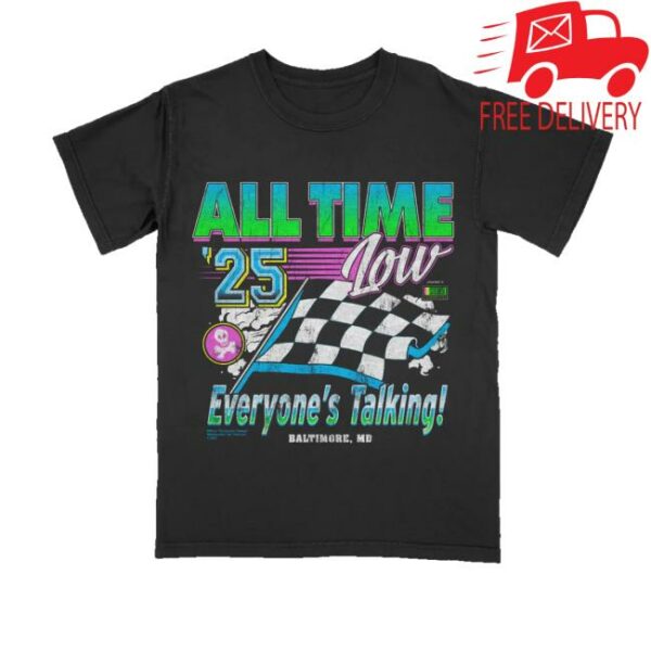 All Time Low Store Merch Everyone’s Talking Racing Tee