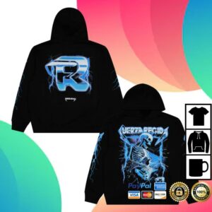 Fuerza Regida Merch Store Rocker Hoodie Black