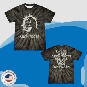 Architect Official Store Merch All I Got Was Whiplash Crystal Tie Dye Black T-Shirt