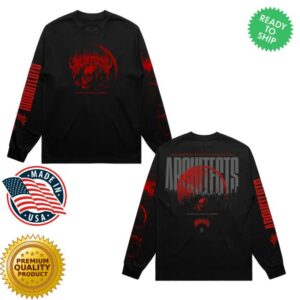 Architect Official Store Merch Moon Skull Black Longsleeve T-Shirt