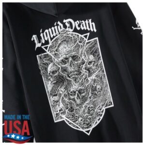 Liquid Death Store Merch Eternal Death 2 Zip Hoodie