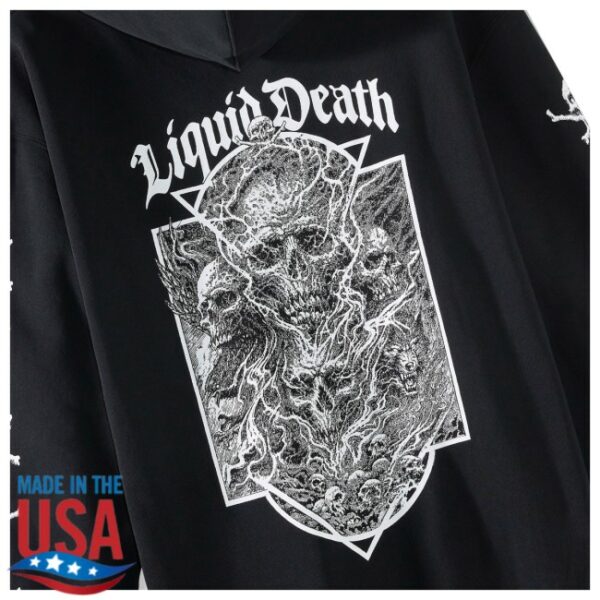 Liquid Death Store Merch Eternal Death 2 Zip Hoodie