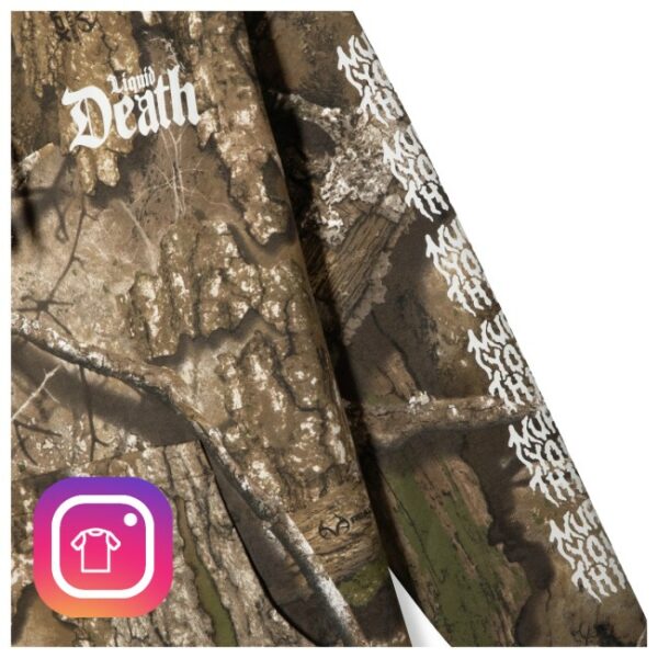 Liquid Death Store Merch Invisible Death Hoodie