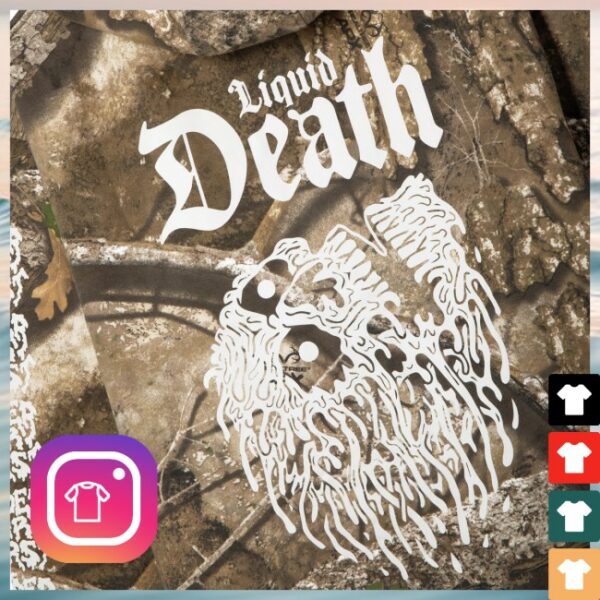 Liquid Death Store Merch Invisible Death Hoodie