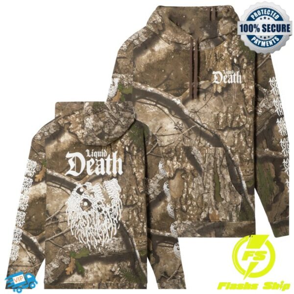 Liquid Death Store Merch Invisible Death Hoodie