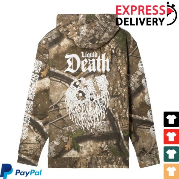 Liquid Death Store Merch Invisible Death Hoodie