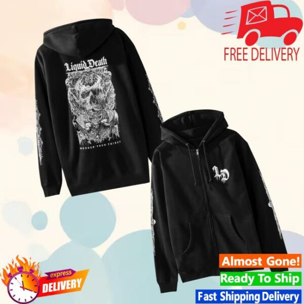 Liquid Death Merch Store Eternal Death 2 Zip Hoodie