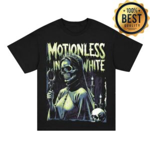 Motionless In White Official Store Merch Skelequeen T-Shirt Black