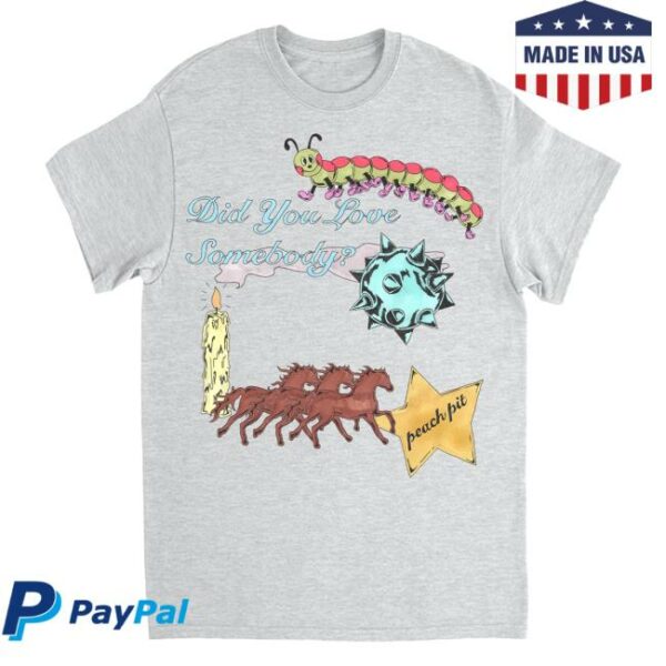 Peach Pit Merch Store Did You Love Somebody Tee