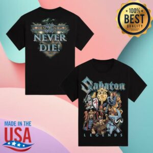 Sabaton Merch Store Vault Of Legends Blue T-Shirt