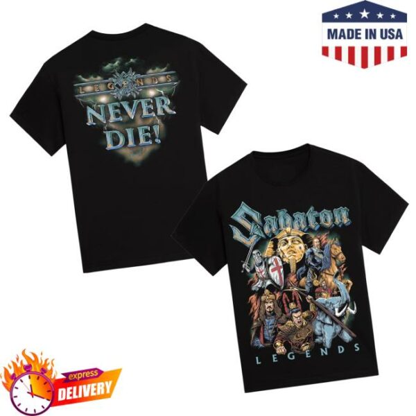 Sabaton Merch Store Vault Of Legends Blue T-Shirt