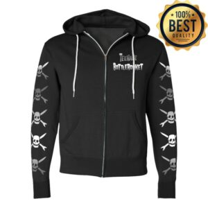 Pirates Press Records Store Merch Teenage Bottlerocket – Silver Logo – Black – Zipper Hoodie
