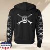 kenny pirates press records store merch teenage bottlerocket silver logo black zipper hoodie w