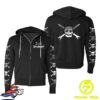 kenny pirates press records store merch teenage bottlerocket silver logo black zipper hoodie