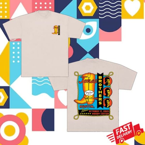 Jonas Brothers Shop Merch Greetings From Your Hometown Austin Tx Tee