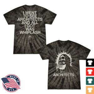Architect Official Merch Store All I Got Was Whiplash Crystal Tie Dye Black T-Shirt