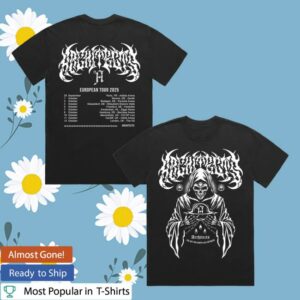 Architect Official Merch Store Hands Of The Reaper Eu Uk Autumn Tour Black T-Shirt