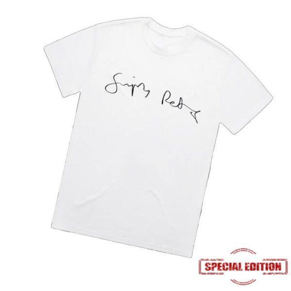 Simplyred Merch Store Handwritten Logo White T-Shirt