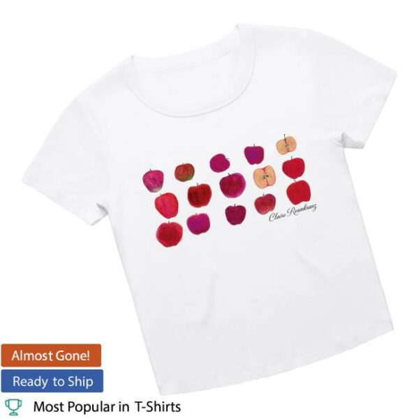 Claire Rosinkranz Merch Store Apple Crop Tee