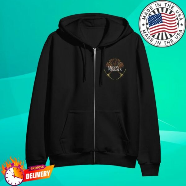 Merchnow Store Merch Misery Signals Og Pickaxe Black Zip-Up Hoodie