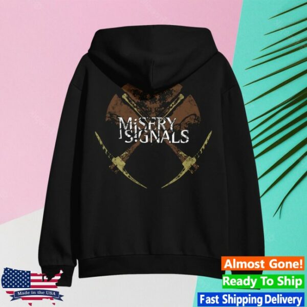 Merchnow Store Merch Misery Signals Og Pickaxe Black Zip-Up Hoodie