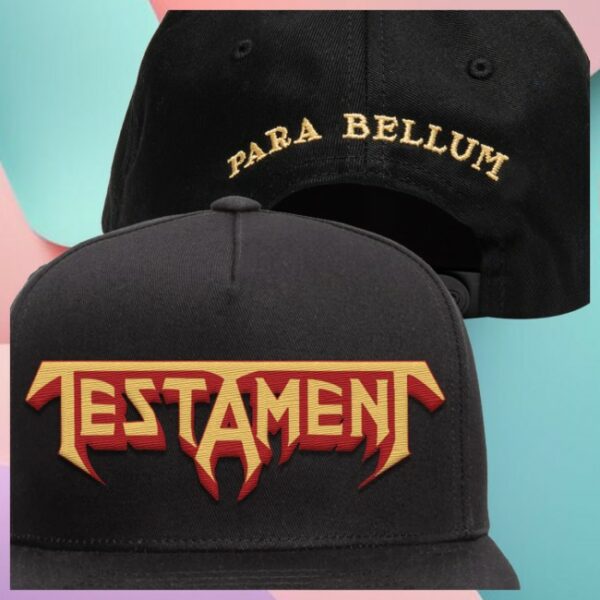 Testament Store Merch Para Bellum Snapback Black Hat
