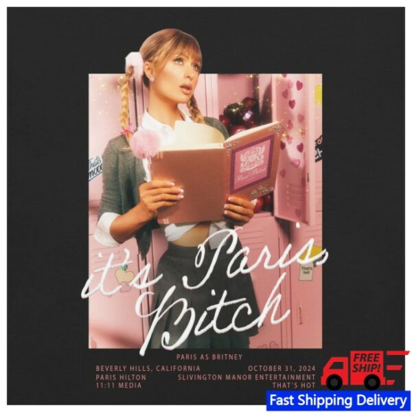 Paris Hilton Store Merch Britney Spears It’s Paris Bitch Halloween Tee