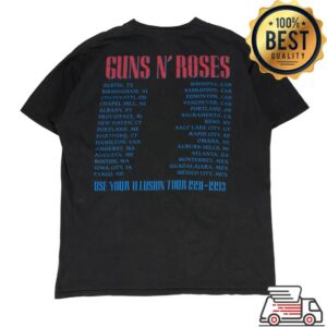 Exile Vintage Store Merch 1990S Guns N’ Roses Use Your Illusion Tour T-Shirt