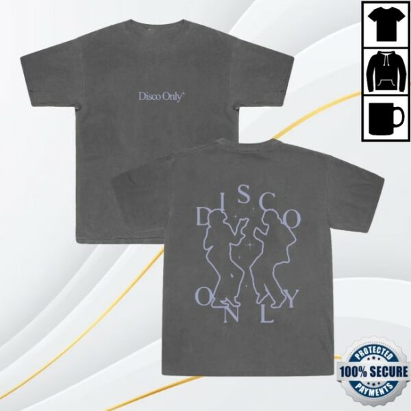Unikclothing Store Merch Disco Only Dancing Together Vintage Washed Black Tee