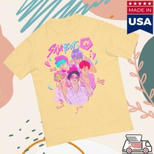 Cinemark Store Merch Kpop Demon Hunters Saja Boys Comfort Colors T-Shirt