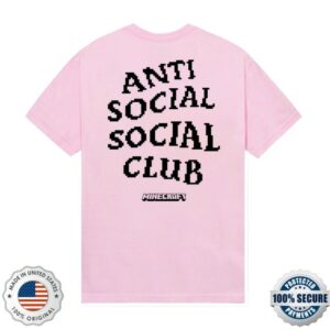 Anti Social Social Club Store Merch Assc X Minecraft Pixel Logo Tee