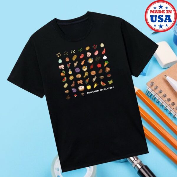Anti Social Social Club Store Merch Assc X Minecraft Food Tee