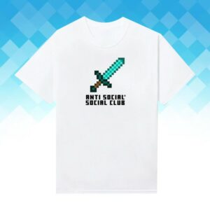 Anti Social Social Club Store Merch Assc X Minecraft Sword Tee
