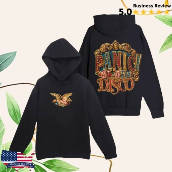 Panic! At The Disco Store Merch Baroque Angel Pullover Hoodie