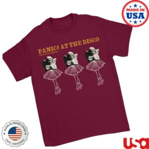 Panic! At The Disco Store Merch Maroon Ballerina Angel Tee