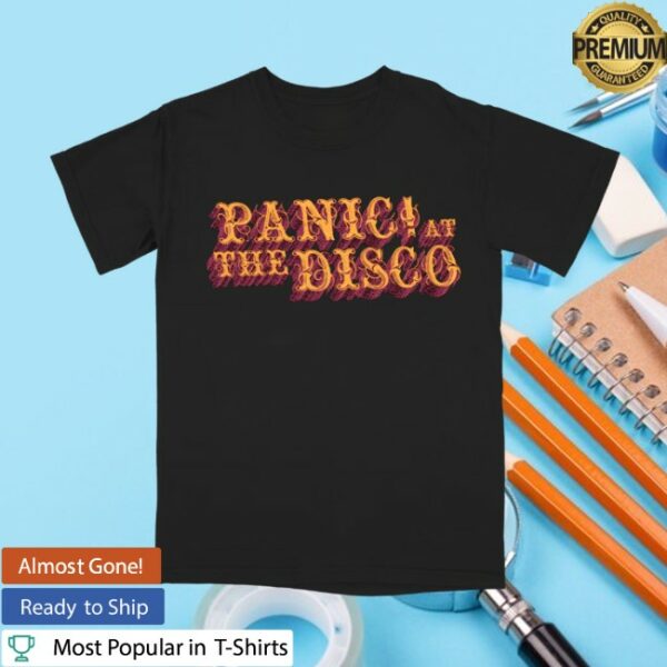Panic! At The Disco Store Merch Black Logo Tee