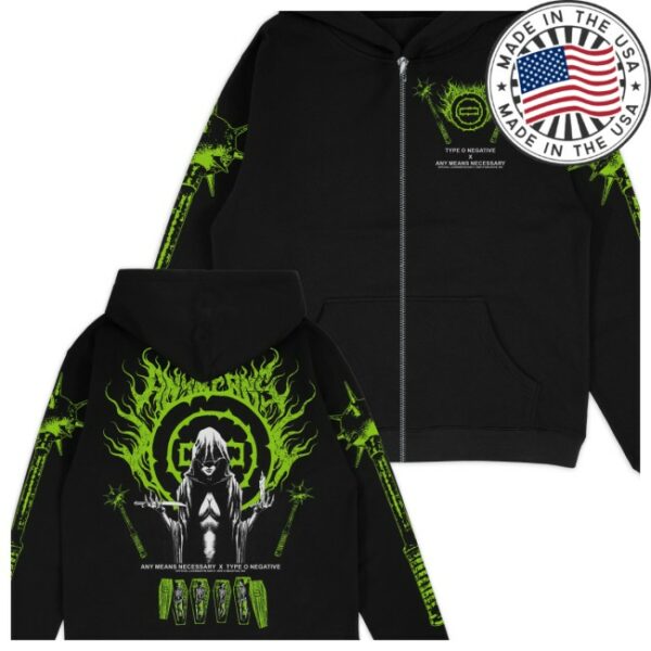 Any Means Necessary Store Merch Seance Zip Up Hoodie