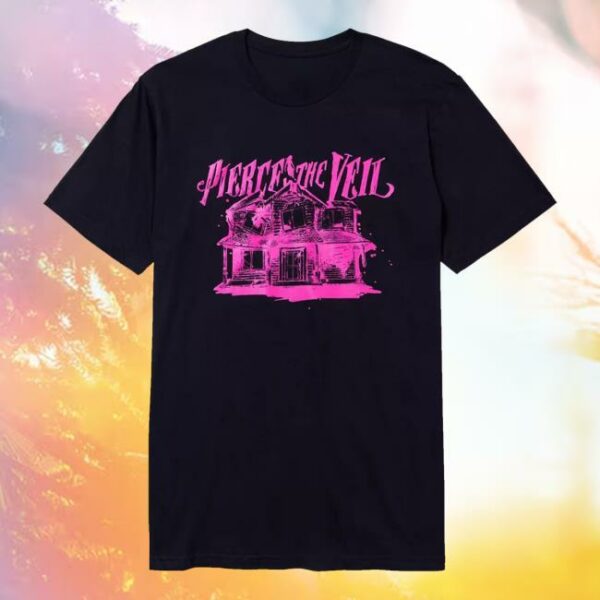 Hot Topic Merch Store Pierce The Veil Pink Collide With The Sky T-Shirt