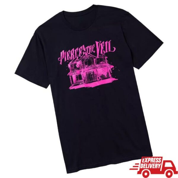 Hot Topic Merch Store Pierce The Veil Pink Collide With The Sky T-Shirt