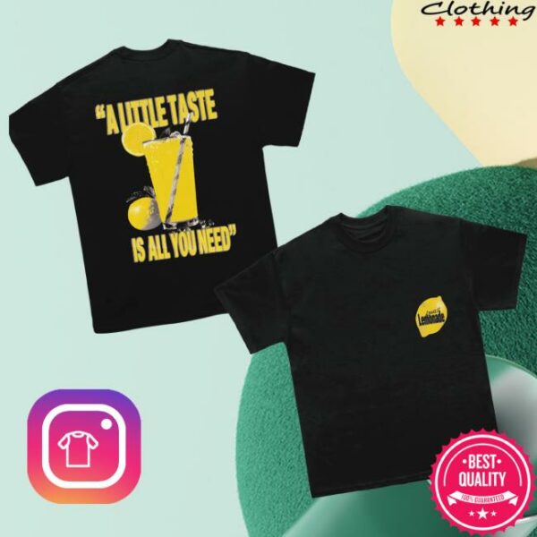 Louis Tomlinson Merch Store Lemonade Black T-Shirt