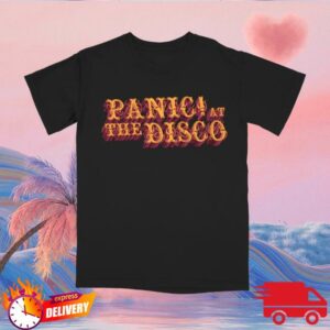 Panic At The Disco Merch Store Black Logo Tee