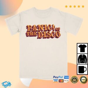Panic At The Disco Merch Store Ivory Logo Tee