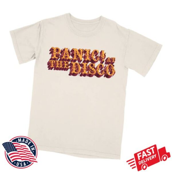 Panic At The Disco Merch Store Ivory Logo Tee