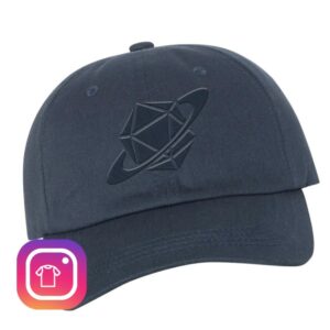 Glass Cannon Network Store Merch Planet Die Navy Stealth Dad Hat