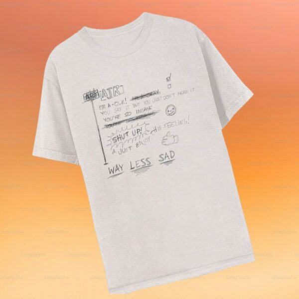 Ajr Store Merch Way Less Sad Tee