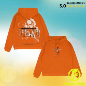 Any Means Necessary Merch Store Everyone I Love Is Dead Pullover Hoodie Orange