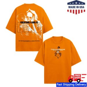 Any Means Necessary Merch Store Everyone I Love Is Dead T-Shirt Orange